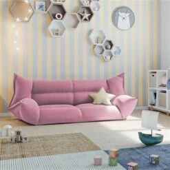 Nature Kid Faltsofa Rosa Mehrfach Verstellbar Mit Rutschfestem Unterboden