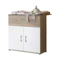 Arthur Berndt Franzi Kinderzimmer 3-teilig Weiß Eiche Sand Dekor -Kinder Geschäft frank wiko 1 gr 1