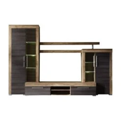 Trendteam Boom Anbauwand Nussbaum Satin / Touchwood