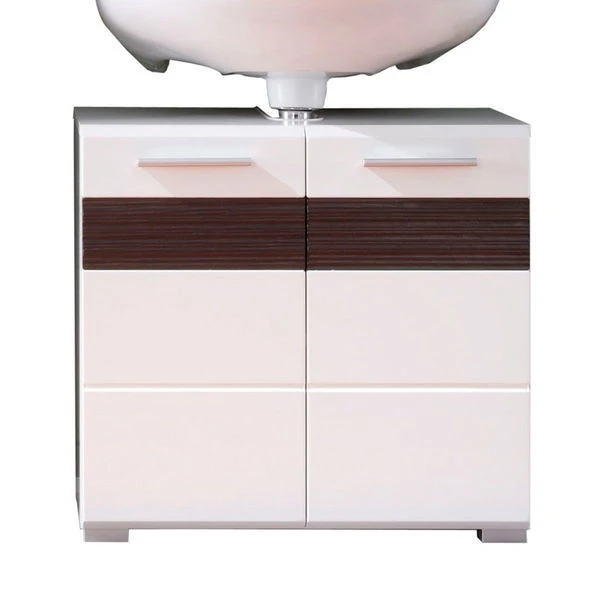 Trendteam Mezzo Waschbeckenunterschrank Weiß / Melinga Dark Oak 4 Trendteam Mezzo Waschbeckenunterschrank Weiß / Melinga Dark Oak – Bild 2