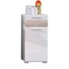 Trendteam Mezzo Standschrank Weiß / Eiche Sägerau Hell 2 Trendteam Mezzo Standschrank Weiß / Eiche Sägerau Hell -Kinder Geschäft fs mezzo bad 128080241