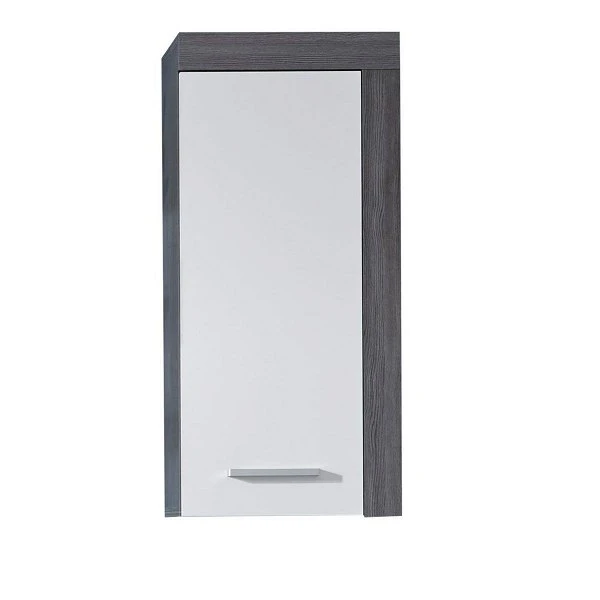 Trendteam Miami Hängeschrank Weiß / Rauchsilber 3 Trendteam Miami Hängeschrank Weiß / Rauchsilber