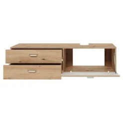 Trendteam Geo Waschbeckenunterschrank Artisan Eiche -Kinder Geschäft geo bd 1751 331 92 frontal geoeffnet freisteller