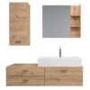 Trendteam Geo Badmöbel Inkl. Waschbecken 4-teilig Artisan Eiche 1 Trendteam Geo Badmöbel Inkl. Waschbecken 4-teilig Artisan Eiche -Kinder Geschäft geo bd 1751 907 92 frontal mit becken freisteller