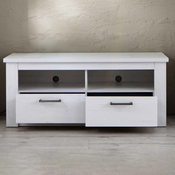 Trendteam Georgia TV-Unterteil Pinie Weiß 4 Trendteam Georgia TV-Unterteil Pinie Weiß – Bild 2