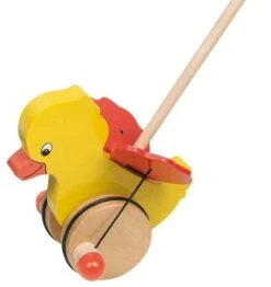 Goki Schiebetier Ente Tweedy Hat Schlagende Flügel