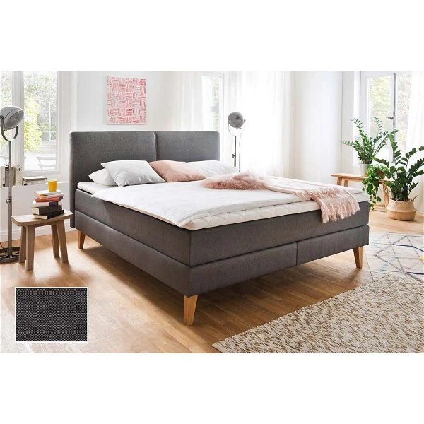 Meise Möbel Greta Boxspringbett 160 X 200 Cm Anthrazit Stoff - Inklusive Lieferung 3 Meise Möbel Greta Boxspringbett 160 X 200 Cm Anthrazit Stoff - Inklusive Lieferung