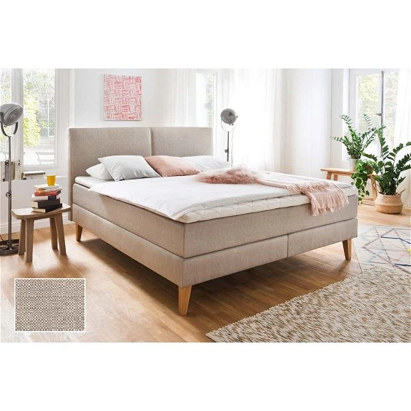 Meise Möbel Greta Boxspringbett 180 X 200 Cm Beige Stoff - Inklusive Lieferung 3 Meise Möbel Greta Boxspringbett 180 X 200 Cm Beige Stoff - Inklusive Lieferung