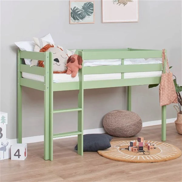 Hoppekids ECO Comfort Halbhohes Bett Pale Green 70 X 160 Cm - Ohne Lattenrost 5 Hoppekids ECO Comfort Halbhohes Bett Pale Green 70 X 160 Cm - Ohne Lattenrost – Bild 3