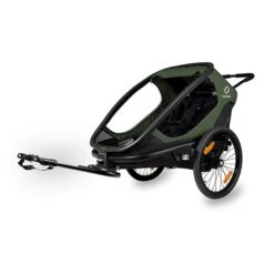Hamax Outback Fahrradanhänger Grün/Schwarz Inkl. Deichsel & Buggyrad 11 Hamax Outback Fahrradanhänger Grün/Schwarz Inkl. Deichsel & Buggyrad -Kinder Geschäft ham400062 outback green bicycle arm