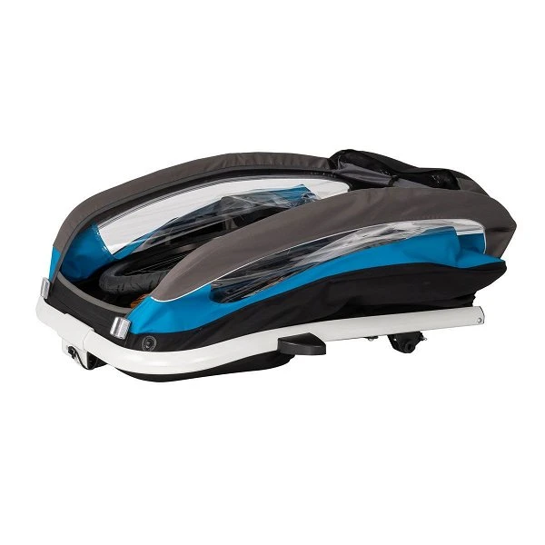 Hamax Traveller Fahrradanhänger Blau/Grau Inkl. Deichsel & Buggyrad 6 Hamax Traveller Fahrradanhänger Blau/Grau Inkl. Deichsel & Buggyrad – Bild 4