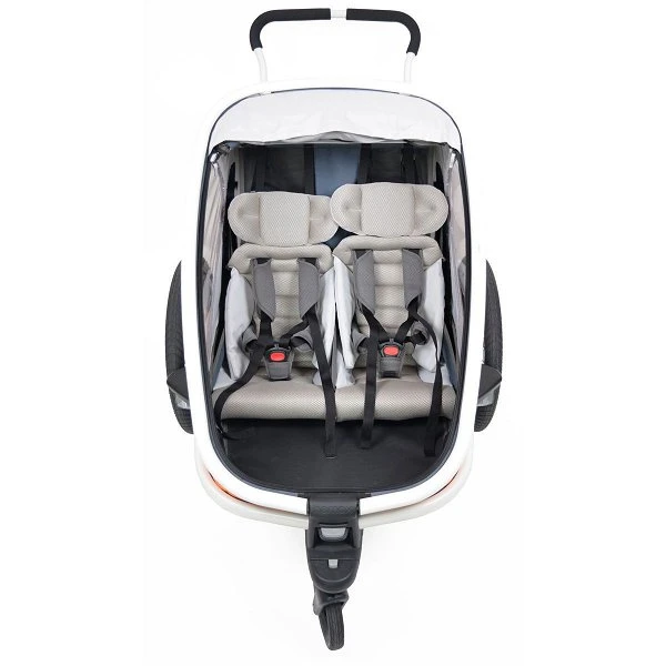 Hamax Outback Fahrradanhänger Grün/Schwarz Inkl. Deichsel & Buggyrad 3 Hamax Outback Fahrradanhänger Grün/Schwarz Inkl. Deichsel & Buggyrad