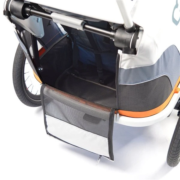 Hamax Outback One Fahrradanhänger Grün / Schwarz Inkl. Deichsel & Buggyrad 4 Hamax Outback One Fahrradanhänger Grün / Schwarz Inkl. Deichsel & Buggyrad – Bild 2