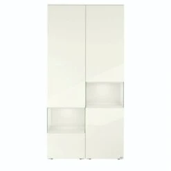 Hülsta Neo Wohnwand Vitrine 1 Schubkasten Und 3 Türen Hochglanzlack Weiß -Kinder Geschäft huelsta neo 134423f4