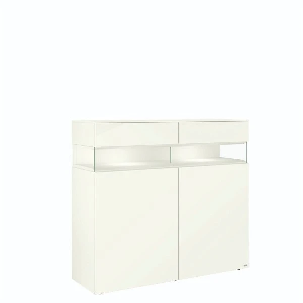 Hülsta Neo Highboard 2 Schubkästen Und 2 Türen Lack Weiß 3 Hülsta Neo Highboard 2 Schubkästen Und 2 Türen Lack Weiß