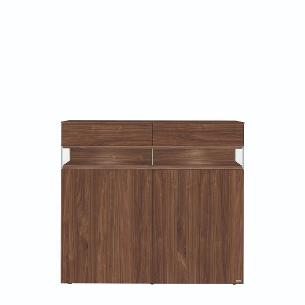 Hülsta Neo Highboard 2 Schubkästen Und 2 Türen Kernnussbaum 5 Hülsta Neo Highboard 2 Schubkästen Und 2 Türen Kernnussbaum – Bild 3