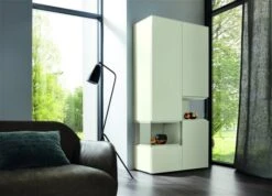 Hülsta Neo Wohnwand Vitrine 1 Schubkasten Und 3 Türen Lack Weiß -Kinder Geschäft huelsta neo 134548f2