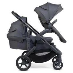 ICandy Orange Double Combo Dark Slate Marl Phantom Geschwisterkinderwagen | Inkl. Praktischem Zubehör -Kinder Geschäft icandy orange dark slate profile double cc risers wf su elv pf