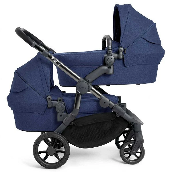 ICandy Orange Twin Combo Royal Blue Marl Phantom Zwillingskinderwagen | Inkl. Praktischem Zubehör 4 ICandy Orange Twin Combo Royal Blue Marl Phantom Zwillingskinderwagen | Inkl. Praktischem Zubehör – Bild 2