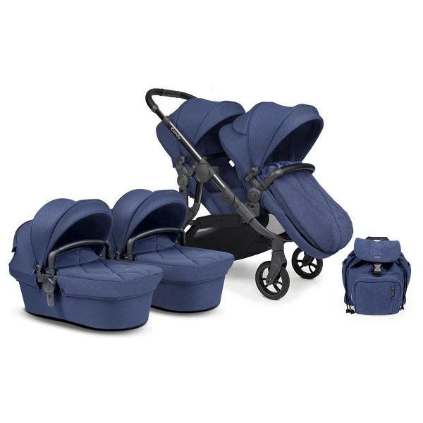 ICandy Orange Twin Combo Royal Blue Marl Phantom Zwillingskinderwagen | Inkl. Praktischem Zubehör 3 ICandy Orange Twin Combo Royal Blue Marl Phantom Zwillingskinderwagen | Inkl. Praktischem Zubehör