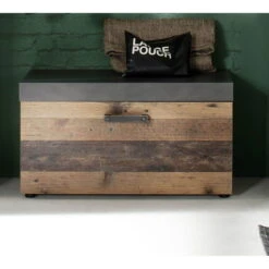 Trendteam Indy Garderoben-Set 4-teilig Old Wood / Graphit Grau | Schränke, Paneel, Bank 11 Trendteam Indy Garderoben-Set 4-teilig Old Wood / Graphit Grau | Schränke, Paneel, Bank -Kinder Geschäft indy gd 1879 310 23 frontal 6