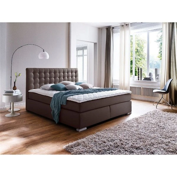 Meise Isa Boxspringbett 160 X 200 Cm Braun Kunstleder - Inklusive Lieferung 3 Meise Isa Boxspringbett 160 X 200 Cm Braun Kunstleder - Inklusive Lieferung