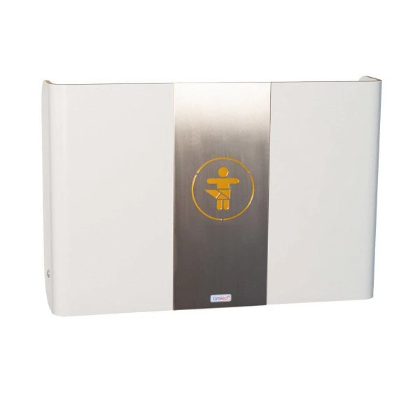 Timkid KAWAQ Wandwickeltisch Edelstahl / Weiß Inklusive Wickelmatte | Horizontal Design 3 Timkid KAWAQ Wandwickeltisch Edelstahl / Weiß Inklusive Wickelmatte | Horizontal Design