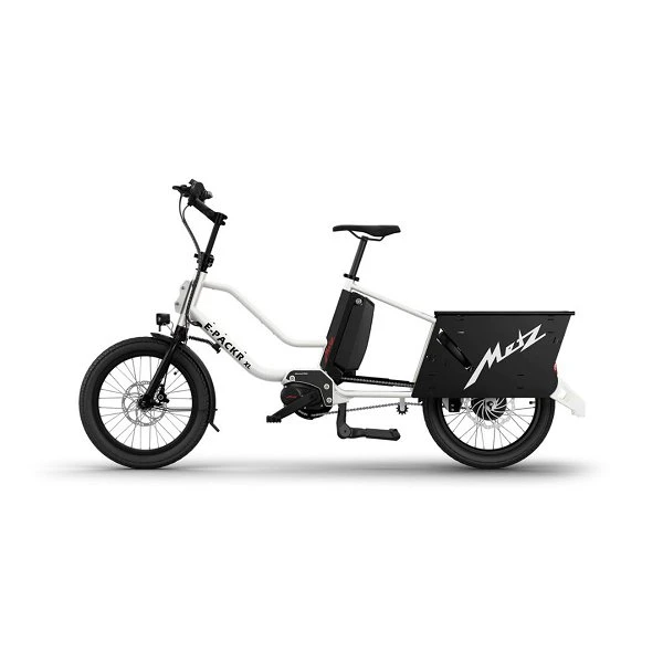 Metz E-Packr XL Weiß Lastenrad Mit Elektroantrieb 3 Metz E-Packr XL Weiß Lastenrad Mit Elektroantrieb