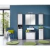Trendteam Miami Badmöbel-Set 5-teilig Mit Spiegelschrank Beleuchtet | Weiß / Rauchsilber 2 Trendteam Miami Badmöbel-Set 5-teilig Mit Spiegelschrank Beleuchtet | Weiß / Rauchsilber -Kinder Geschäft miami 1259 907 03 frontal