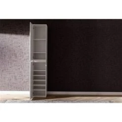 Trendteam Mirror Spiegelgarderobenschrank Weiß Melamin | 2-türig 5 Trendteam Mirror Spiegelgarderobenschrank Weiß Melamin | 2-türig -Kinder Geschäft mirror gd 1718 151 01 geoeffnet