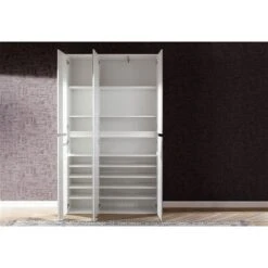 Trendteam Mirror Spiegelgarderobenschrank Weiß Melamin | 111 Cm 5 Trendteam Mirror Spiegelgarderobenschrank Weiß Melamin | 111 Cm -Kinder Geschäft mirror gd 1718 911 01 geoeffnet