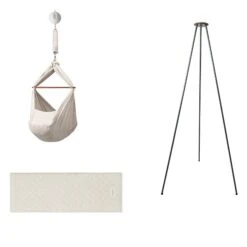 Moonboon Ökologische Federwiegen-Set Nature Mit Motor, Gestell Grau & Kokos-Einleger 12 Moonboon Ökologische Federwiegen-Set Nature Mit Motor, Gestell Grau & Kokos-Einleger -Kinder Geschäft moonboon federwiegen set nature grau