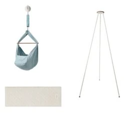 Moonboon Ökologische Federwiegen-Set Ocean Mit Motor, Gestell Weiß & Kokos-Einleger 11 Moonboon Ökologische Federwiegen-Set Ocean Mit Motor, Gestell Weiß & Kokos-Einleger -Kinder Geschäft moonboon federwiegen set ocean weiss