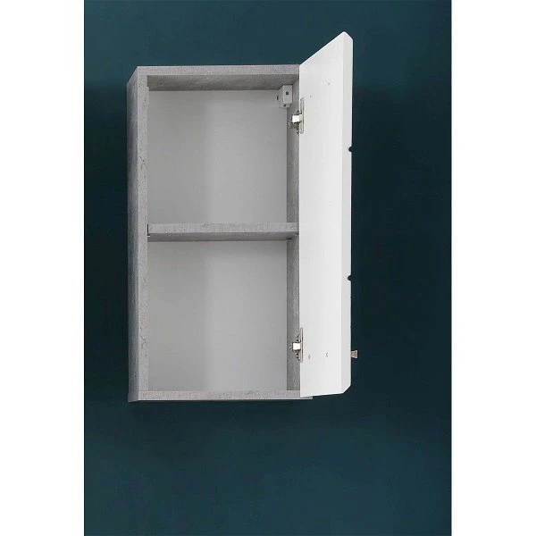 Trendteam Nano Badmöbel-Set 5-teilig Beleuchtet Weiß Hochglanz / Beton Stone 7 Trendteam Nano Badmöbel-Set 5-teilig Beleuchtet Weiß Hochglanz / Beton Stone – Bild 5