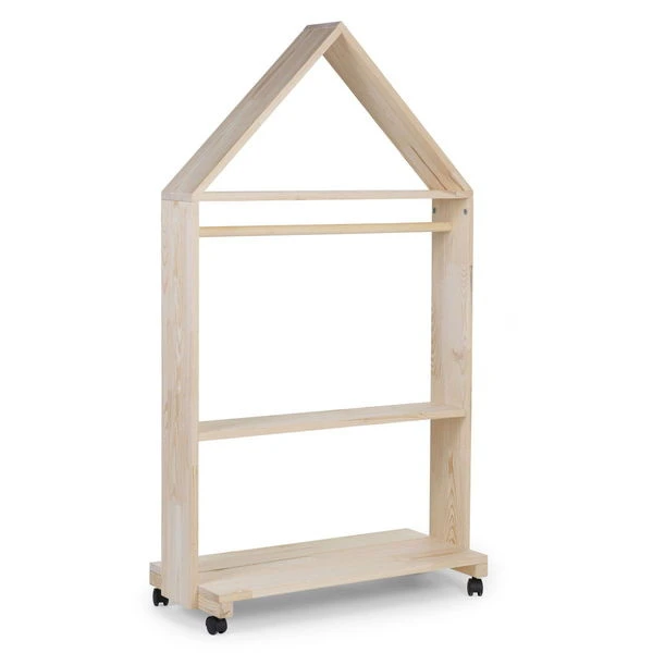 Childhome Childwood Lagerregal Haus Mit Räder Kiefernholz 6 Childhome Childwood Lagerregal Haus Mit Räder Kiefernholz – Bild 4