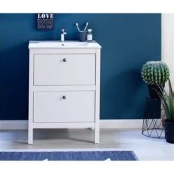 Trendteam Ole Waschbeckenunterschrank Weiß 5 Trendteam Ole Waschbeckenunterschrank Weiß -Kinder Geschäft ole bd 1839 303 01 frontal