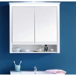 Trendteam Ole Spiegelschrank 2-türig Weiß 4 Trendteam Ole Spiegelschrank 2-türig Weiß -Kinder Geschäft ole bd 1839 455 01 frontal