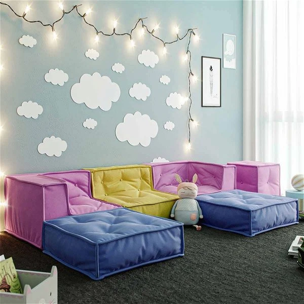 Nature Kid Kindersitzecke Kuschelsofa B Bunt 6teilig Mit Anti-rutsch Unterboden 3 Nature Kid Kindersitzecke Kuschelsofa B Bunt 6teilig Mit Anti-rutsch Unterboden