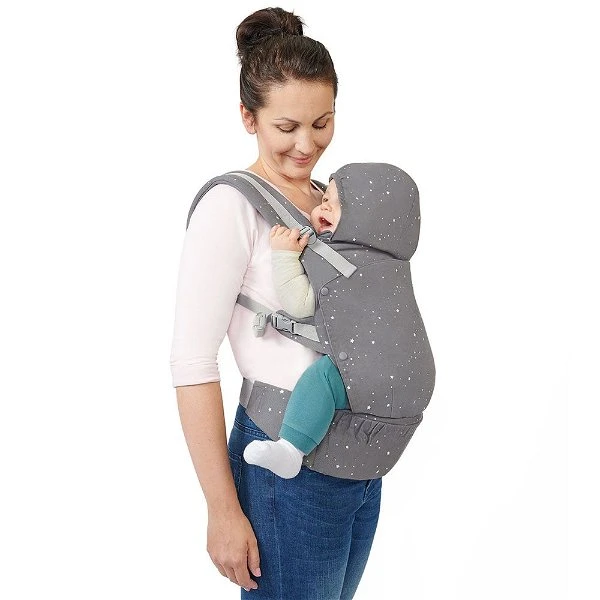 Kinderkraft Huggy Babytrage Grey Sichere, Ergonomische Position 6 Kinderkraft Huggy Babytrage Grey Sichere, Ergonomische Position – Bild 4