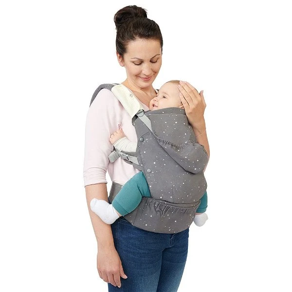 Kinderkraft Huggy Babytrage Grey Sichere, Ergonomische Position 7 Kinderkraft Huggy Babytrage Grey Sichere, Ergonomische Position – Bild 5
