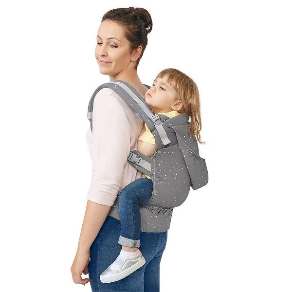Kinderkraft Huggy Babytrage Grey Sichere, Ergonomische Position 8 Kinderkraft Huggy Babytrage Grey Sichere, Ergonomische Position – Bild 6