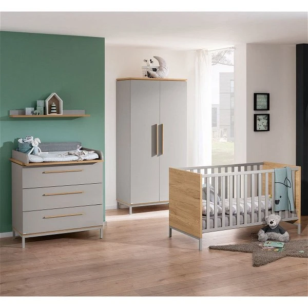 Paidi Benne Kinderzimmer Mit Schrank 2T Kieselgrau/Eiche-Montana - Zum Aktionspreis 3 Paidi Benne Kinderzimmer Mit Schrank 2T Kieselgrau/Eiche-Montana - Zum Aktionspreis