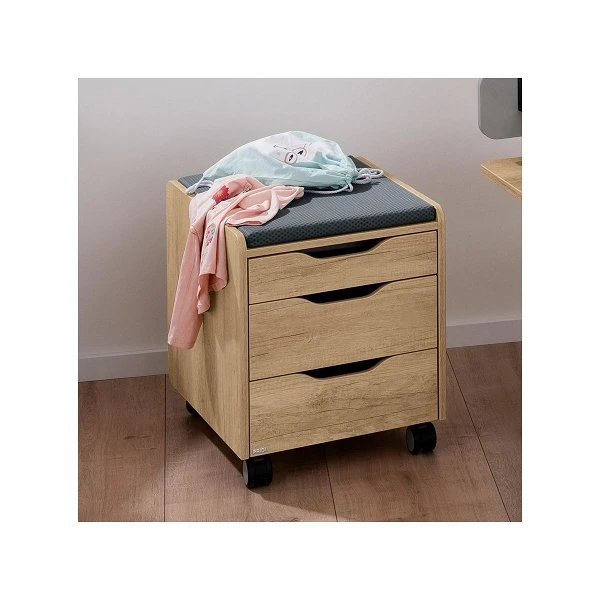 Paidi Rollcontainer 3S Eiche-Nebraska Für Schreibtisch Diego - 3 Schubkästen 3 Paidi Rollcontainer 3S Eiche-Nebraska Für Schreibtisch Diego - 3 Schubkästen