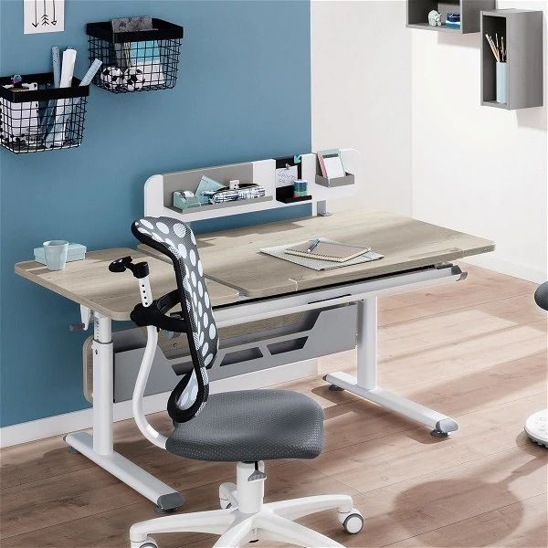 Paidi Diego 130 GT Schreibtisch Eiche-Nautik 130 X 70 Cm, Platte Geteilt - Gestellfarbe Wählbar 3 Paidi Diego 130 GT Schreibtisch Eiche-Nautik 130 X 70 Cm, Platte Geteilt - Gestellfarbe Wählbar