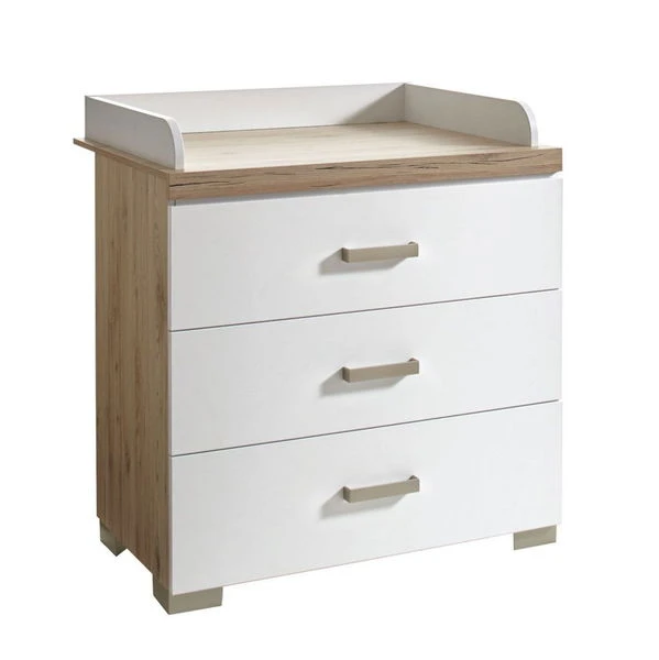 Transland Hilja Sparset Eiche-Bordeaux/kreideweiß Babybett 70x140 Cm & Wickelkommode 6 Transland Hilja Sparset Eiche-Bordeaux/kreideweiß Babybett 70x140 Cm & Wickelkommode – Bild 4