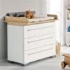 Paidi Kira Wickelkommode Schmal Nebraska Schubkästen Kreideweiß -Kinder Geschäft paidi kira wiko schmal nebraska 2