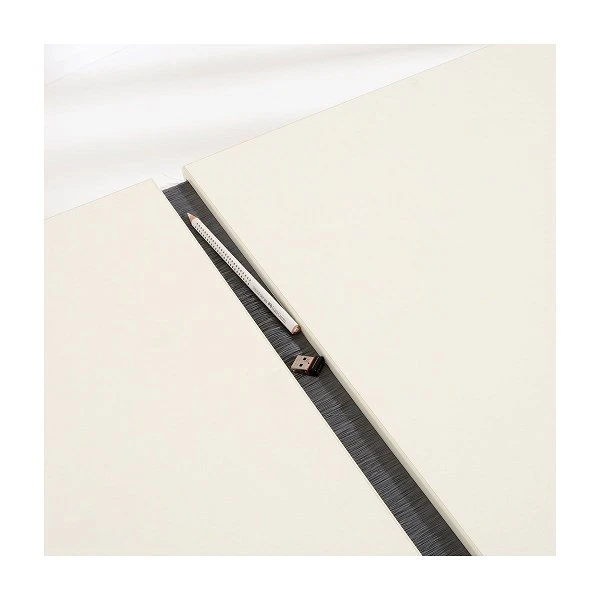 Paidi Marco 2 130 GT Schreibtisch Kreideweiß 130 X 70 Cm, Platte Geteilt - Gestellfarbe Silber 4 Paidi Marco 2 130 GT Schreibtisch Kreideweiß 130 X 70 Cm, Platte Geteilt - Gestellfarbe Silber – Bild 2