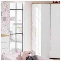 Paidi Oscar Anstell-Element Kreideweiß/Eiche-Nebr. 2 Türen, 4 Böden 5 Paidi Oscar Anstell-Element Kreideweiß/Eiche-Nebr. 2 Türen, 4 Böden -Kinder Geschäft paidi oscar anstellelement gr 1