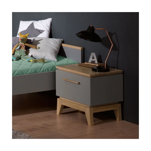 Paidi Sten Jugendzimmer Schiefergrau/Eiche Massiv Mit Schrank 3T 1S - Zum Aktionspreis 7 Paidi Sten Jugendzimmer Schiefergrau/Eiche Massiv Mit Schrank 3T 1S - Zum Aktionspreis – Bild 5