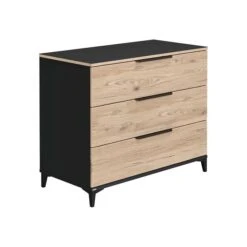 Paidi Tomke Kommode - 3 Schubkästen Naturschwarz/Eiche-Bordeaux 5 Paidi Tomke Kommode - 3 Schubkästen Naturschwarz/Eiche-Bordeaux -Kinder Geschäft paidi tomke kommode 1365008 re 2